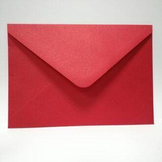 10 stks/pak Wit/Rood/Ivoor Bruiloft Uitnodiging Kaart Envelop voor Wedding Party Viering Verjaardag Engagement Envelop rood / plein