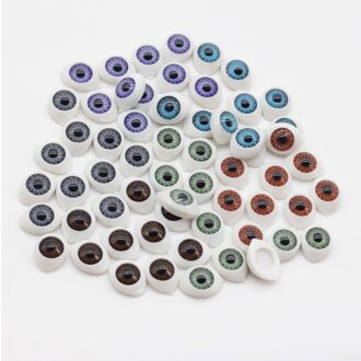 10 stks/partij 10*14mm pop bruin donker groen blauw ovel ogen voor BJD/SD 1/3 1/4 1/6 BJD pop ogen es012 diep bruin