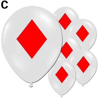 10 Stks/partij 12Inch Verjaardag Ballon Spades/Harten/Clubs/Diamonds Latex Ballon Casino Speelkaarten Feestartikelen home Decor 03