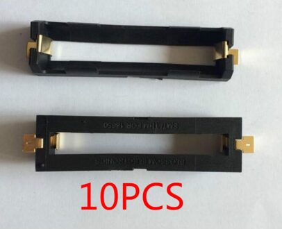 10 stks/partij 1X18650 Batterij Houder SMD Met Brons Pins 18650 Batterij Opbergdoos TBH-18650-2C-SMT