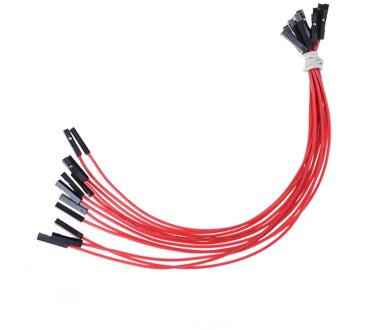 10 Stks/partij 20Cm 24AWG Vrouwelijke Aan Vrouwelijke Doorverbindingsdraad Dupont Kabel Rood