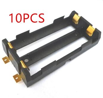 10 stks/partij 2X18650 Batterij Box SMD Batterij Houder Met Brons Pins TBH-18650-2C-SMT