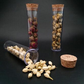 10 stks/partij 35 ml 30*115mm Plastic buis PS Platte bodem Alle maten plastic buis met kurk Bruiloft gunsten Flacon buis Verpakking buis