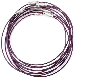 10 Stks/partij 46 Cm Zilver Kleur Rvs Ketting Draad Snoer Voor Diy Craft Sieraden Accessoires UF1769 3