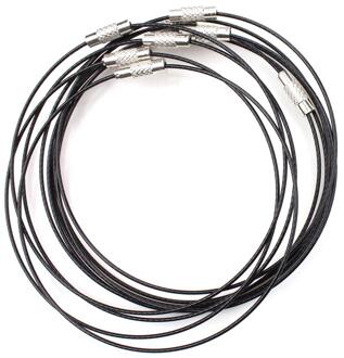 10 Stks/partij 46 Cm Zilver Kleur Rvs Ketting Draad Snoer Voor Diy Craft Sieraden Accessoires UF1769 8