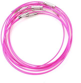 10 Stks/partij 46 Cm Zilver Kleur Rvs Ketting Draad Snoer Voor Diy Craft Sieraden Accessoires UF1769