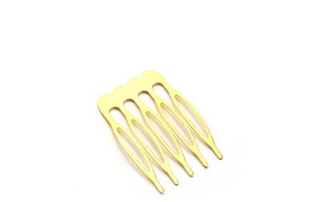 10 Stks/partij 5/8/10 Tanden Metalen Kam Clips Claw Haarspelden Haar Clips Diy Sieraden Bevindingen Voor Vrouwen Bruiloft haar Leveringen goud 5 Teeth