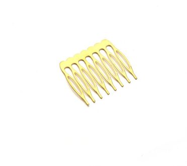 10 Stks/partij 5/8/10 Tanden Metalen Kam Clips Claw Haarspelden Haar Clips Diy Sieraden Bevindingen Voor Vrouwen Bruiloft haar Leveringen goud 8 Teeth
