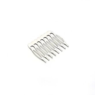 10 Stks/partij 5/8/10 Tanden Metalen Kam Clips Claw Haarspelden Haar Clips Diy Sieraden Bevindingen Voor Vrouwen Bruiloft haar Leveringen Rhodium 8 Teeth