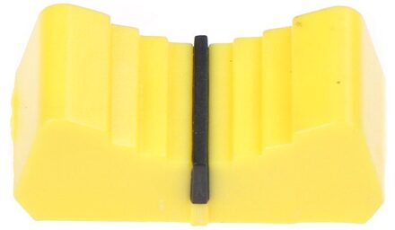 10 stks/partij 8mm Fader Knop Cap Touch Gevoelige Slider Geribbelde Mixer Bureau Switch Knop Cap geel
