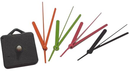 10 Stks/partij As 6Mm Diy Kit Mechanisme Voor Klok Onderdelen Wandklok Quartz Colorflu Uur Minuut Handen Quartz Klok beweging