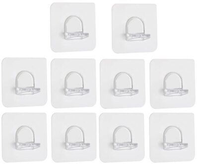 10 Stks/partij Board Ondersteuning Niet-Geperforeerde Garderobe Partitie Layer Vaste Plakken Haak Plank Ondersteuning Lijm Pinnen