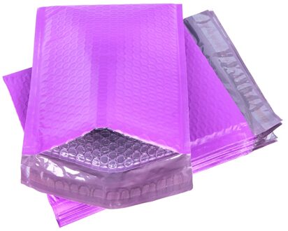 10 Stks/partij Bruikbare Ruimte Paars Poly Bubble Mailer Enveloppen Padded Mailing Bag Self Afdichting Voor Verpakking