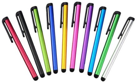 10 Stks/partij Capacitieve Touchscreen Stylus Pen Voor Iphone 7 7S Ipad Air 2/1 Mini 2/3 Pak Voor Universele smart Telefoon Tablet Pc Pen