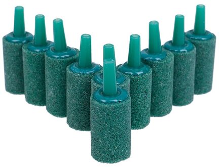 10 Stks/partij Cilinder Bubble Beluchting Beluchter Lucht Steen Voor Aquarium Aquarium Decoratie groen