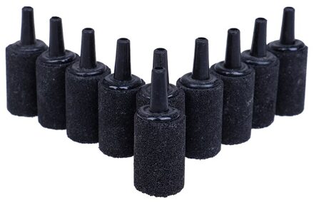 10 Stks/partij Cilinder Bubble Beluchting Beluchter Lucht Steen Voor Aquarium Aquarium Decoratie zwart