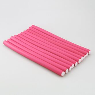 10 Stks/partij Curler Makers Soft Foam Bendy Krullen Diy Styling Hair Rollers Tool 2/1.4/1.2Cm Haar Krultang zwart