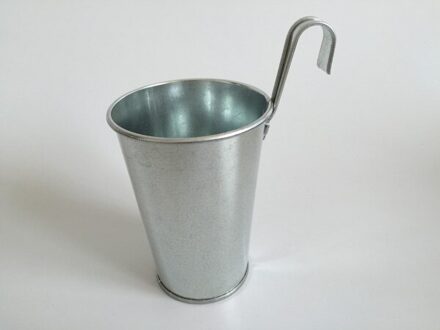 10 Stks/partij D8 * H11CM Opknoping Manden Wedding Bad Metalen Bloempotten Verticale Tuin Balkon Hek Decoratie