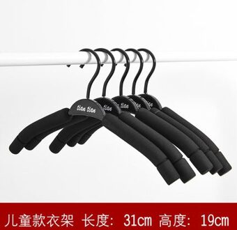 10 Stks/partij Foam Padded Plastic Kleerhangers Extra Dikke Anti-Slip Kledingstuk Protector Voor Jassen Broek (30 Pcs of Meer Kan Logo) 31cm kid