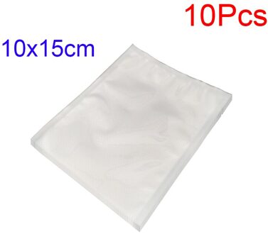 10 Stks/partij Food Vacuum Sealer Rolls Forsaving Afdichting Opbergzakken 10x15cm 10stk