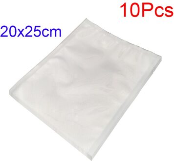 10 Stks/partij Food Vacuum Sealer Rolls Forsaving Afdichting Opbergzakken 20x25cm 10stk