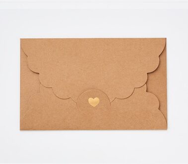 10 Stks/partij Goud Stempel Hart Enveloppen Brief Vintage Iriserende Papier Envelop Voor Trouwkaarten Stationaire craft