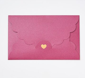 10 Stks/partij Goud Stempel Hart Enveloppen Brief Vintage Iriserende Papier Envelop Voor Trouwkaarten Stationaire paars