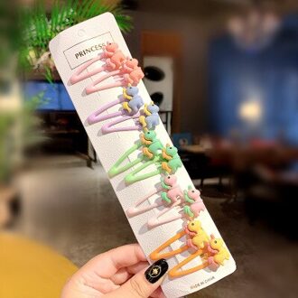 10 Stks/partij Kids Haar Accessoires Meisjes Leuke Cartoon Dier Fruit Colorfur Haarspelden Kinderen Zoete Haar Clip Haarspeldjes Hoofdband 10stk 03