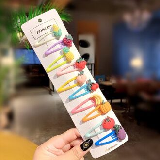 10 Stks/partij Kids Haar Accessoires Meisjes Leuke Cartoon Dier Fruit Colorfur Haarspelden Kinderen Zoete Haar Clip Haarspeldjes Hoofdband 10stk 05