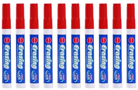10 Stks/partij Kleurrijke Whiteboard Pen Zwart Wit Rood Board Markers Schoolbenodigdheden Kinderen Tekening Pen Voor Kleding Graffiti