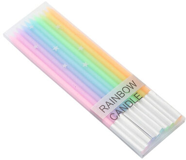 10 stks/partij Lange Potlood Cake Kaars Veilig Flames Rookloze Kids Birthday Party Wedding Cake Kaars Home Decoratie Favor Supplies