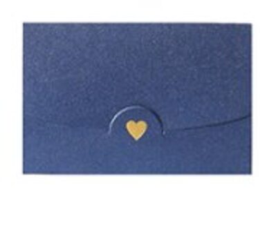 10 Stks/partij Leuke Enveloppen Set Kleine Parel Mini Hart Brief Vintage Papier Envelop Voor Trouwkaarten Kaart Stationaire blauw