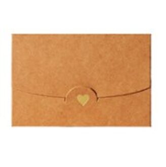 10 Stks/partij Leuke Enveloppen Set Kleine Parel Mini Hart Brief Vintage Papier Envelop Voor Trouwkaarten Kaart Stationaire geel