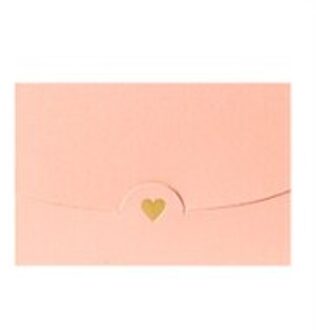 10 Stks/partij Leuke Enveloppen Set Kleine Parel Mini Hart Brief Vintage Papier Envelop Voor Trouwkaarten Kaart Stationaire roze