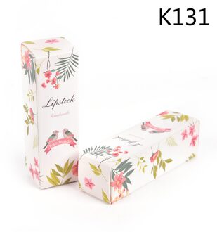 10 Stks/partij Lippenstift Buis Diy Verpakking Doos Lippenbalsem Buis Verpakking Kartonnen Doos Kleurrijke Kraftpapier 25*25*88Mm K131