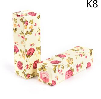 10 Stks/partij Lippenstift Buis Diy Verpakking Doos Lippenbalsem Buis Verpakking Kartonnen Doos Kleurrijke Kraftpapier 25*25*88Mm K8