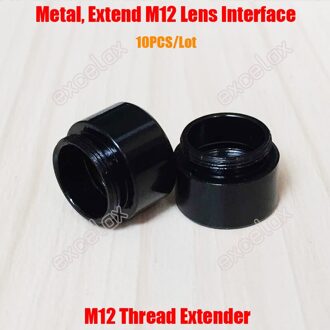 10 Stks/partij M12 Mount 7mm Draad Extension Adapter Zinklegering Extender voor MTV CCTV Lens & Video Bewakingscamera door Excelax