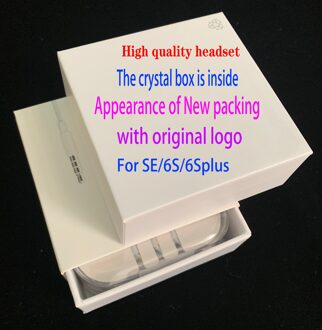 10 Stks/partij Met Crystal Doos 1:1 Originele Headset In Ear Hoofdtelefoon Met Afstandsbediening Microfoon Voor Iphone Se 4S 5 5S 6 6S Plus met kristal doos