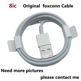10 Stks/partij Oem 8ic E75 Usb-kabel Opladen Kabels Voor Ik 6 7 8 Plus X Xr Xs Max mobiele Telefoons Met Doos 1m geen doos
