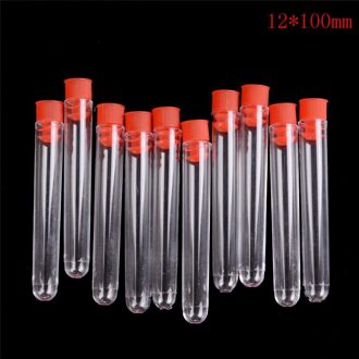 10 Stks/partij Plastic Flacon Sample Containers Transparante Laboratorium Test Buizen Met Deksels Lab Supplies