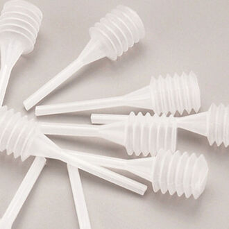 10 Stks/partij Plastic Voor Parfum Diffuser Fles Mini Vloeibare Olie Druppelaar Laboratorium Supply 64Mm