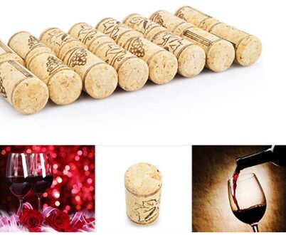 10 Stks/partij Rechte Hout Kurken Wijnfles Stopper Kurken Wijn Stoppers Fles Plug Bar Gereedschap Wijn Kurk Houten Afdichting Caps
