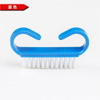 10 Stks/partij Reiniging Nail Borstel Gereedschap Bestand Nail Art Manicure Pedicure Soft Verwijder Dust Plastic Dust Cleaning Borstels blauw
