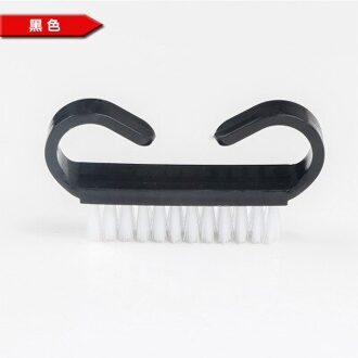 10 Stks/partij Reiniging Nail Borstel Gereedschap Bestand Nail Art Manicure Pedicure Soft Verwijder Dust Plastic Dust Cleaning Borstels zwart