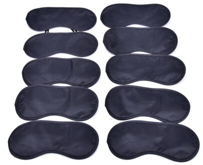 10 Stks/partij Reizen Slapen Oogmasker Zwart Schaduw Blindfold Eye Patch Night Economische Slaap Snurken