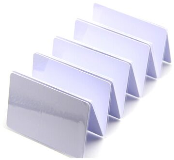 10 stks/partij rfid-kaart 125khz TK4100 blank smart card EM4100 ID pvc kaart met UID serie nummer voor toegang controle systeem