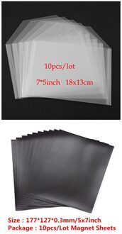 10 Stks/partij Rubber Zachte Magnetische Vel En Opbergdoos/Tas Verzamel Winkel Voor Diy Scrapbooking Album Embossing Papier Kaarten new2021