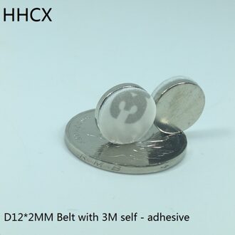 10 Stks/partij Schijf Magneet 12X2 N35 Sterke Disc Mm Ndfeb Magneet 12*2 Riem Met 3M zelfklevende Neodymium Magneten
