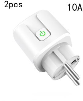 10 Stks/partij Smart Socket Plug Wifi Draadloze Afstandsbediening Socket Adapter En Uitschakelen Met Google Home Alexa Voice controle 2stk 10A