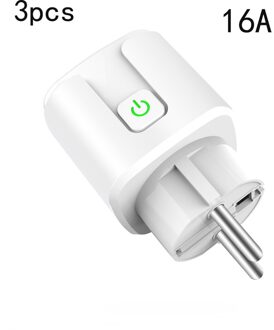 10 Stks/partij Smart Socket Plug Wifi Draadloze Afstandsbediening Socket Adapter En Uitschakelen Met Google Home Alexa Voice controle 3stk 16A